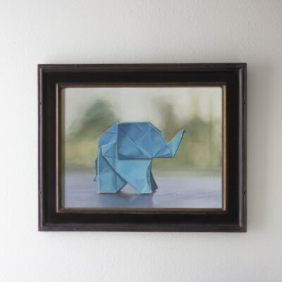 Original Origami Oil Painting for Sale