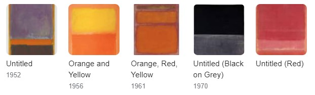 Rothko paintings side by side from Google